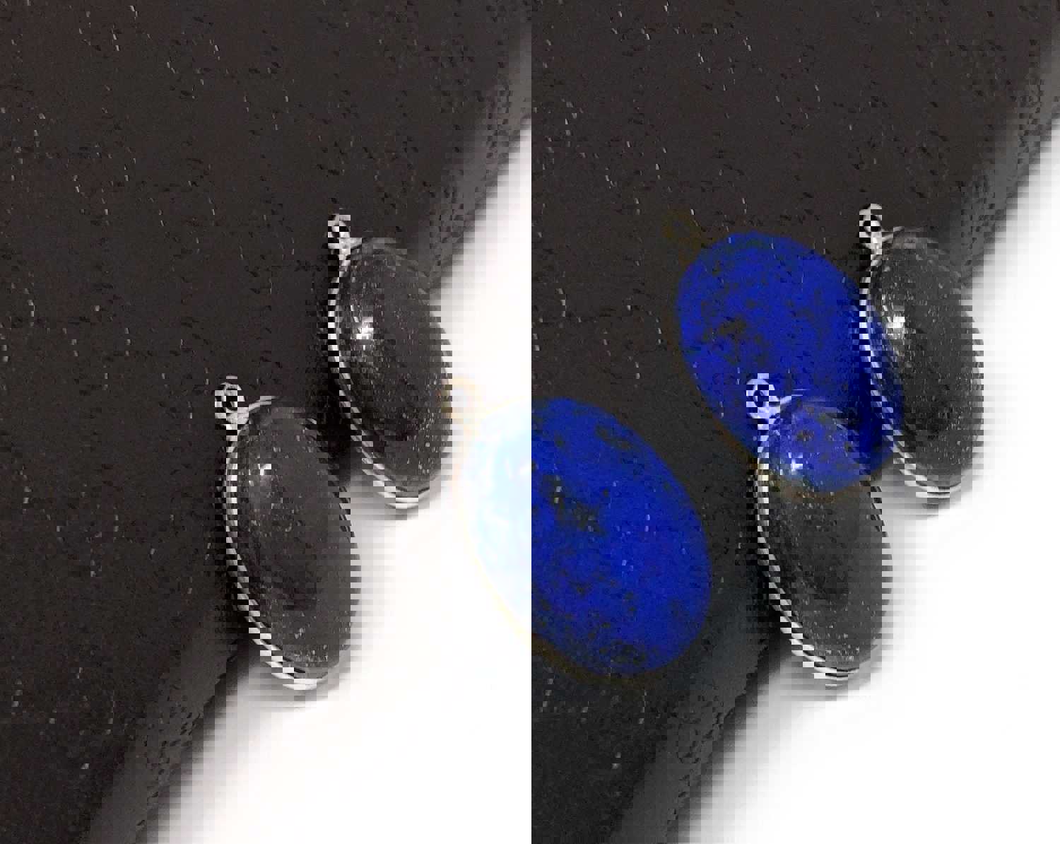 2 Pcs Lapis Lazuli Charms, Gemstone Charms for Jewelry Making, DIY Jewelry Supplies