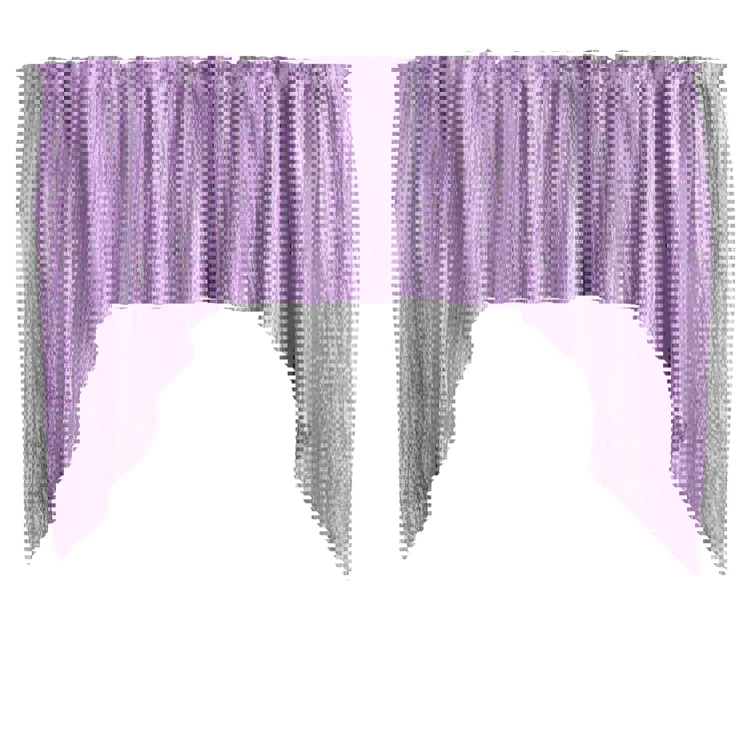 Crushed Crinkle Taffeta Swag Window Valance 72 Wide / 36 Tall