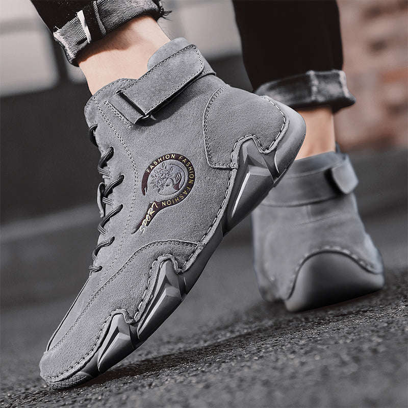 Spring New Handmade Leather Western Boots for Men