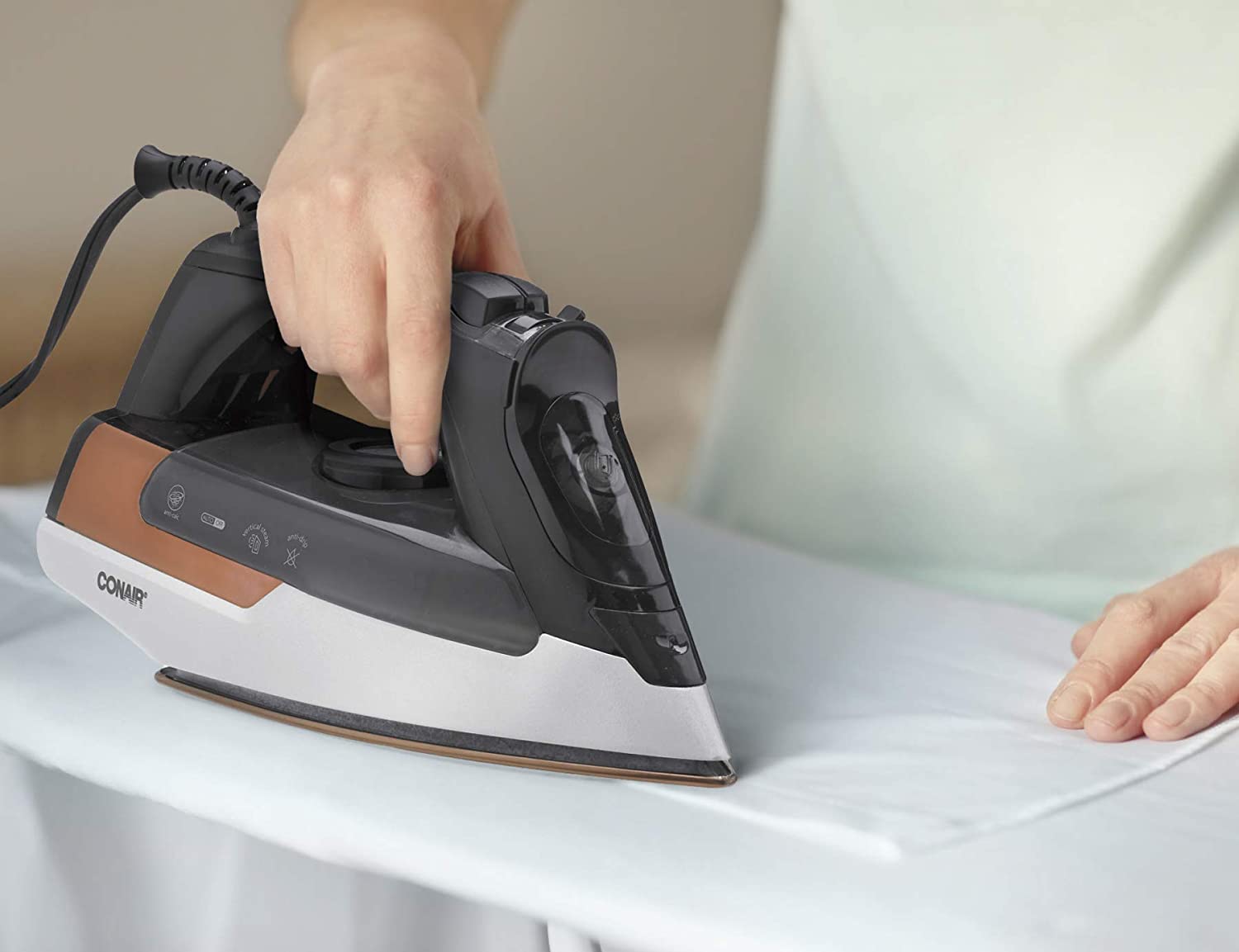 Conair Extreme Steam Pro Steam Clothing Iron, 1875-Watts with Nano Titanium Soleplate