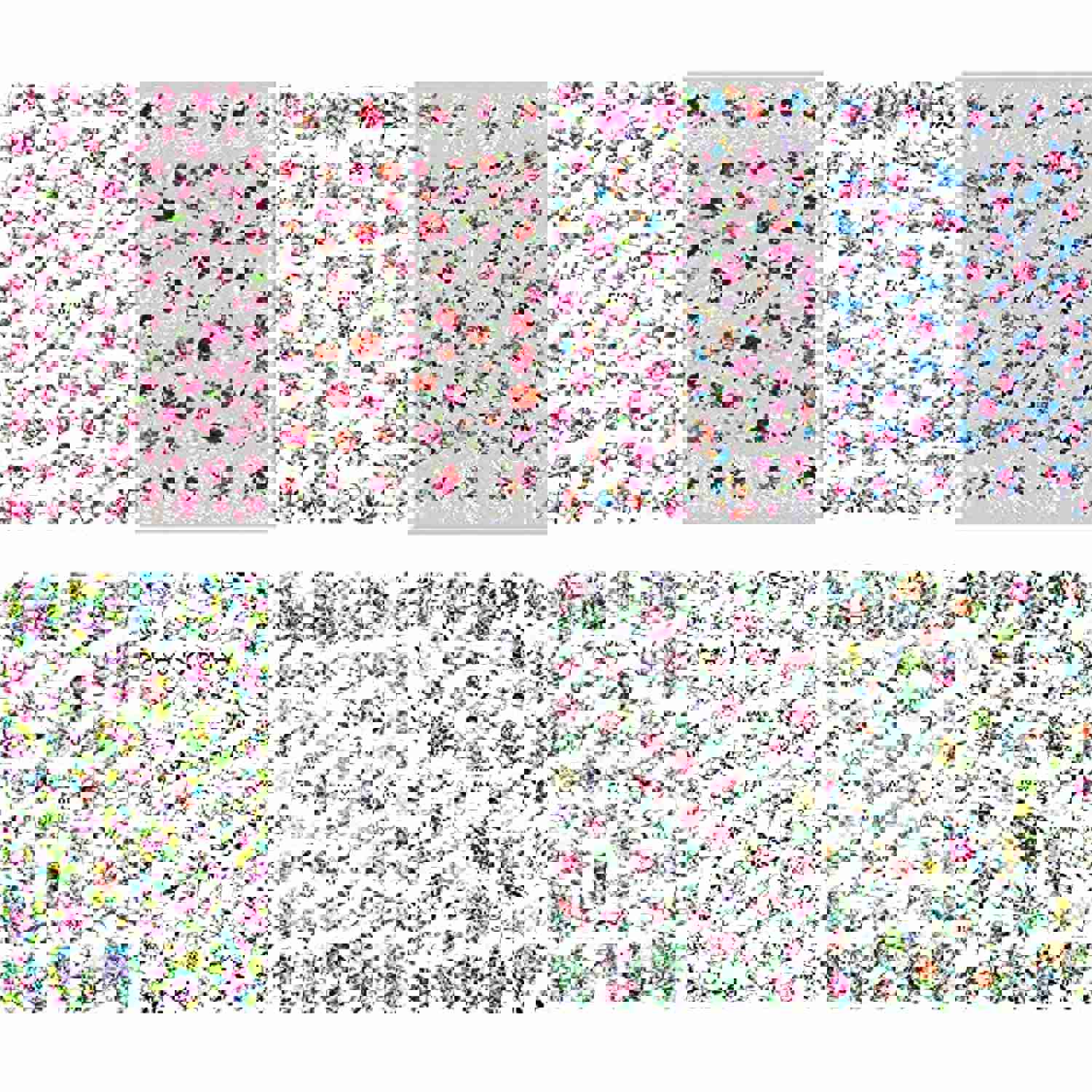 Dornail 8 Sheets Butterfly Floral Nail Stickers - Self-Adhesive Summer Nail Art Decals