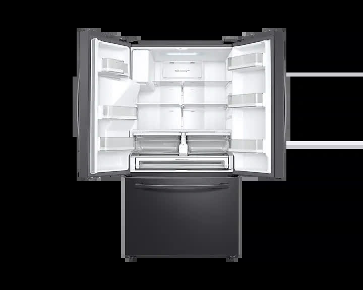 New in Box 28-cu ft French Door Refrigerator with Ice Maker (Fingerprint Resistant Black Stainless Steel) ENERGY STAR