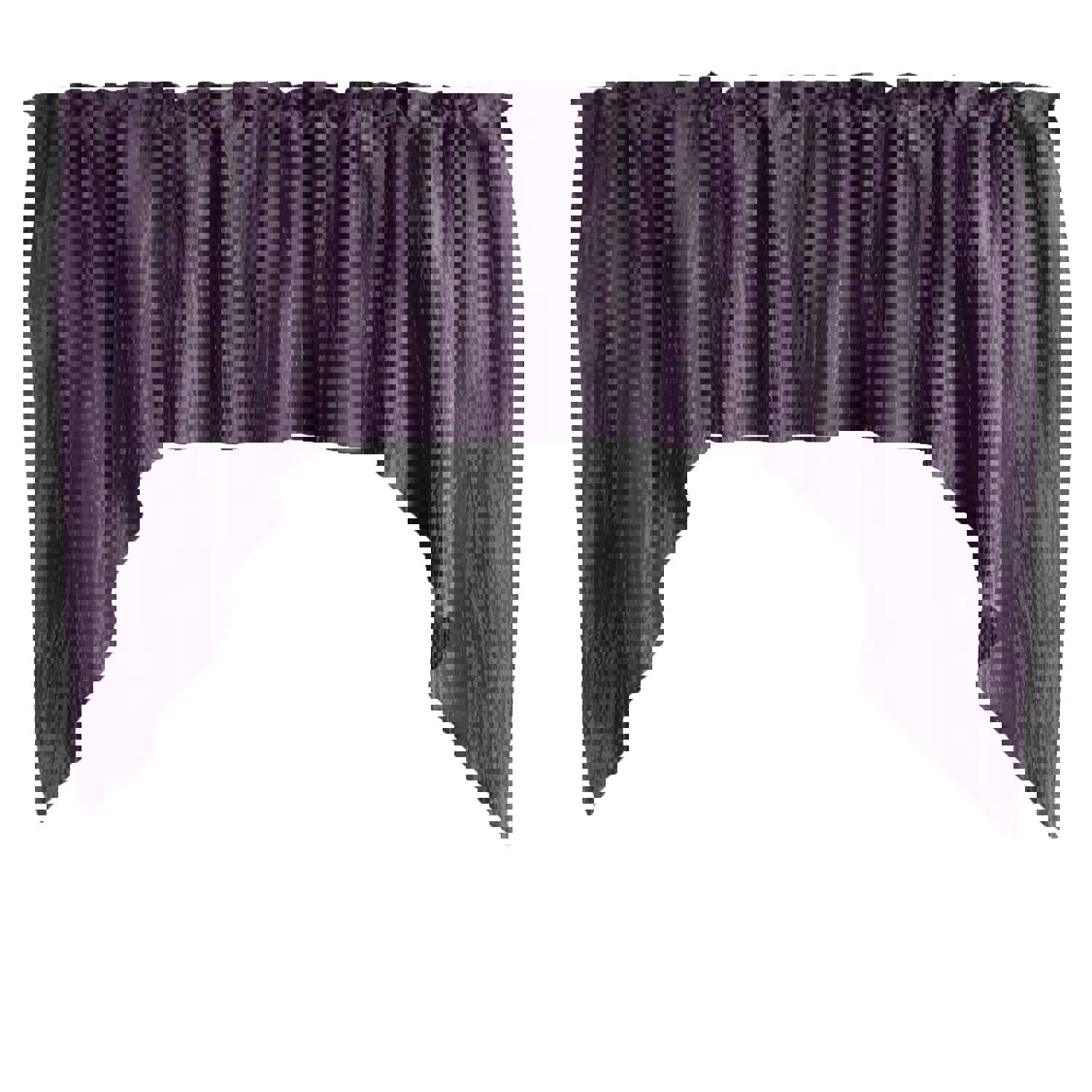 Crushed Crinkle Taffeta Swag Window Valance 72 Wide / 36 Tall