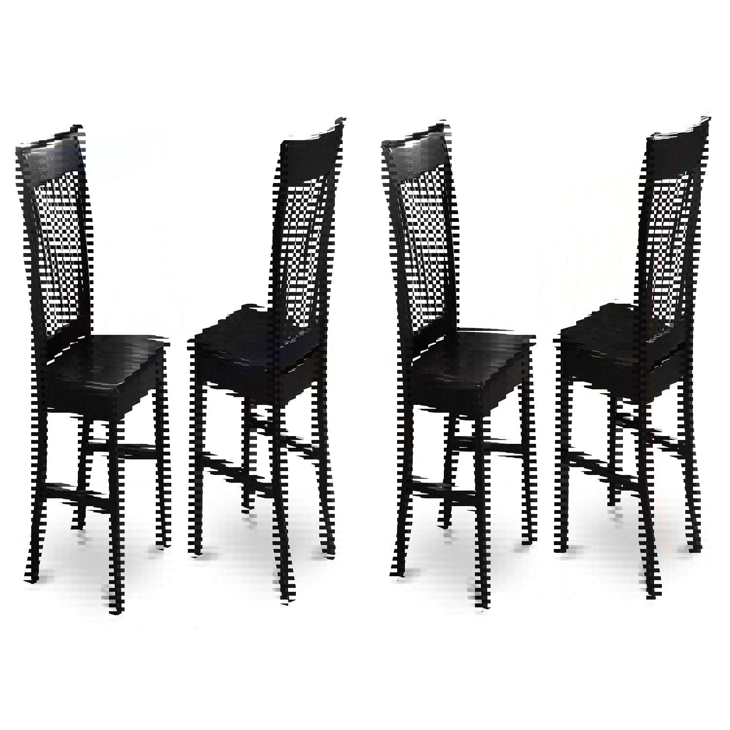 East West Furniture WENO6D-BLK-W 6-Piece Kitchen Table & Chairs Set with Butterfly Leaf