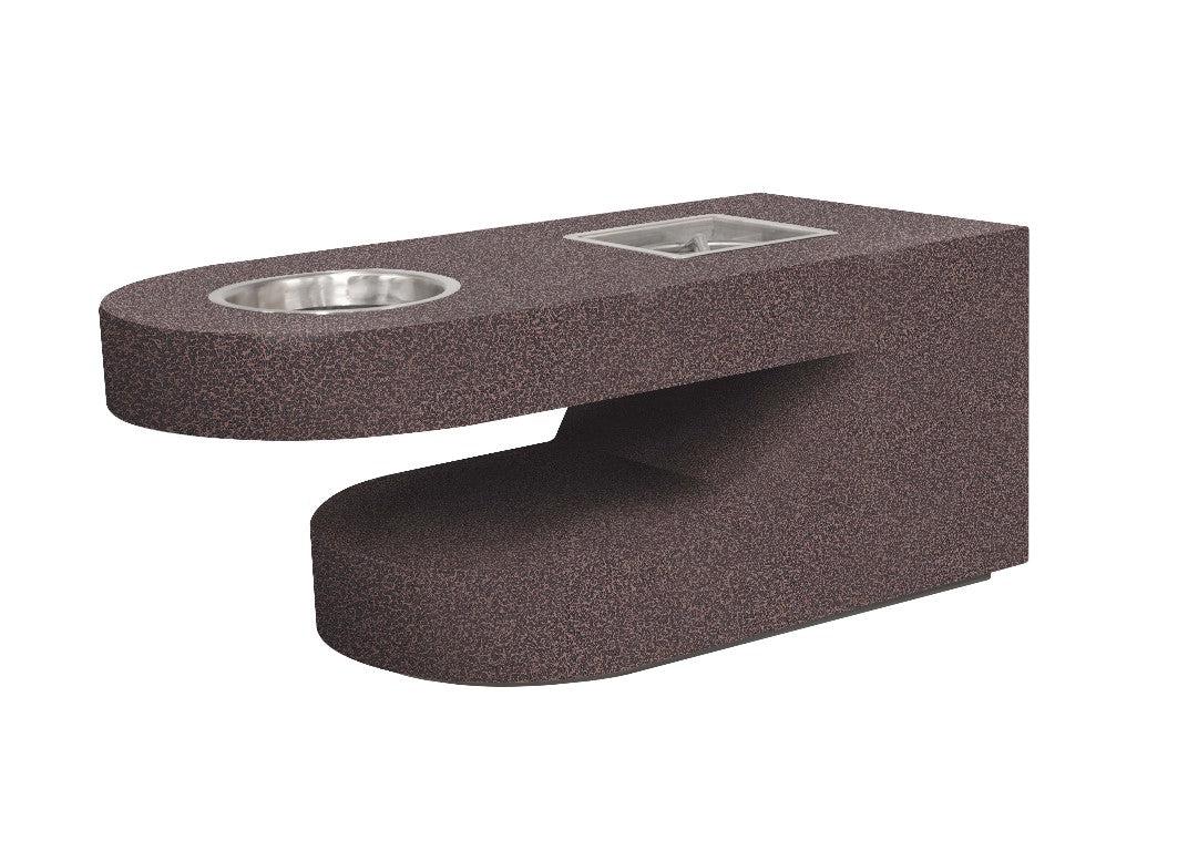 The Outdoor Plus 60 Rectangular Dana Fire Table - Powder Coated Metal