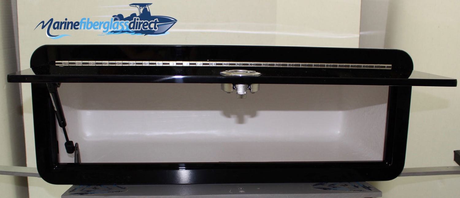 C&M Marine - 24" T-Top Fiberglass Electronics Box (White) for Center Console Boats