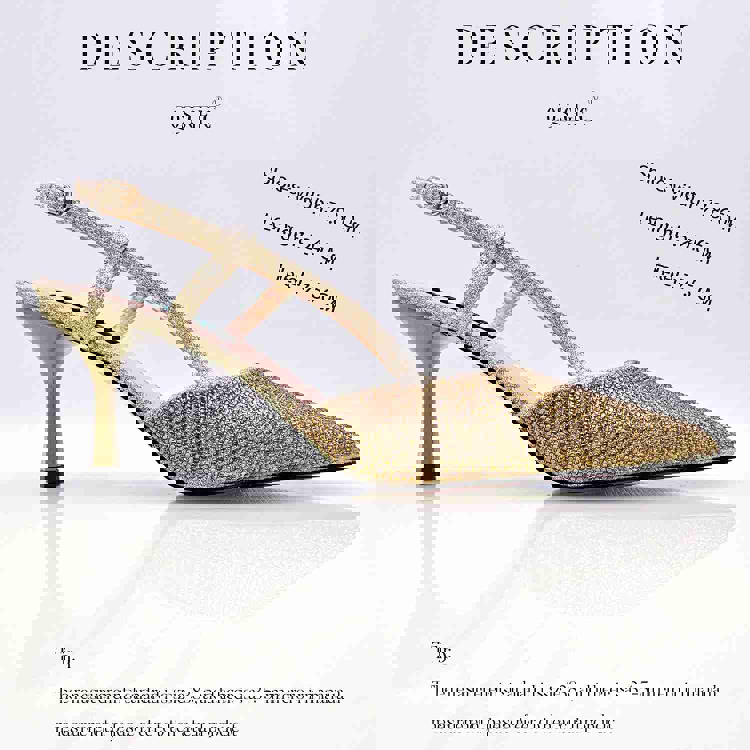 QSGFC 2023 Italian Design Fashion Shoulder Bag with High Heels