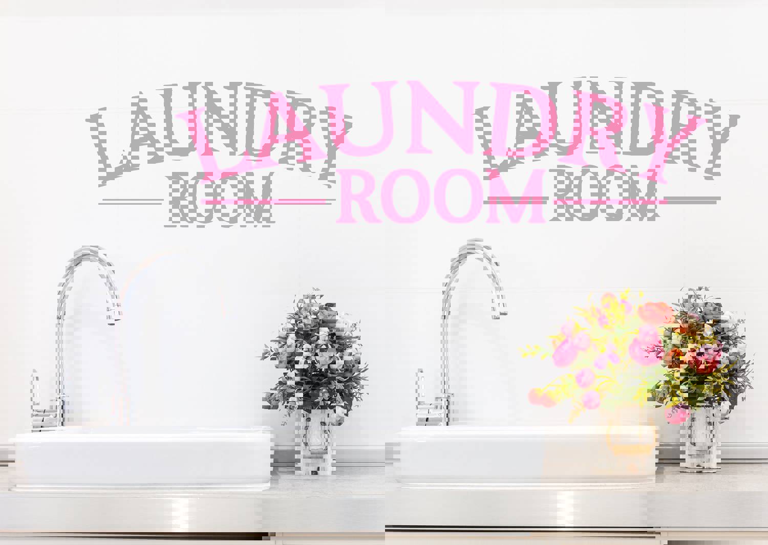 Laundry Room Wall Decal - Stylish and Functional Home Decor