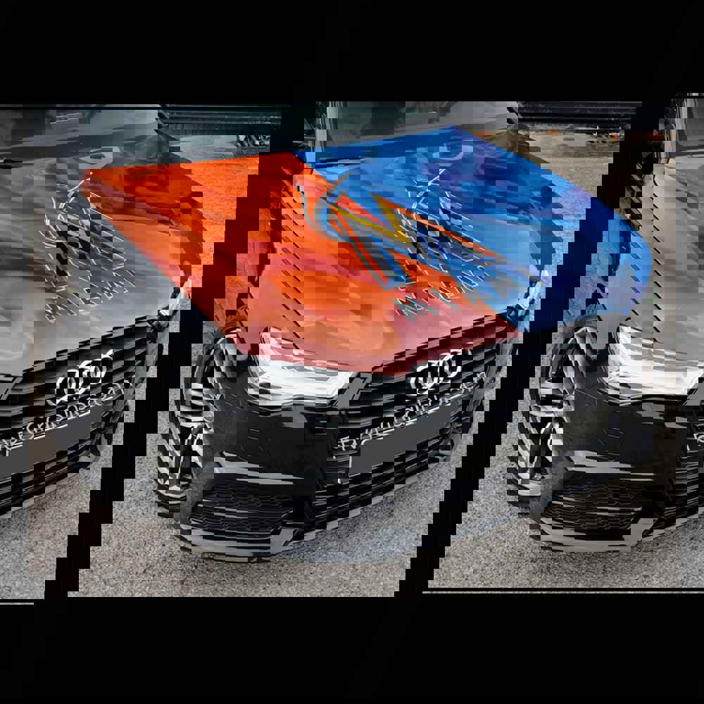 Miami Marlins Itasha Car Vinyl Hood Wrap Decal Sticker