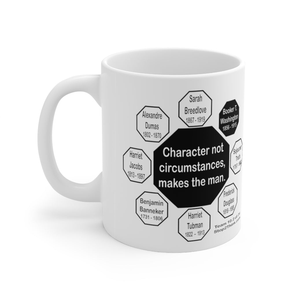 MW-10.2 - Booker T. Washington Inspirational Quote Ceramic Mug 11oz