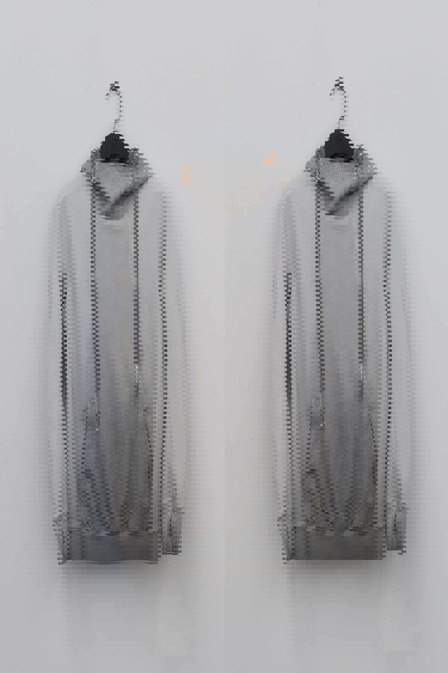 BORIS BIDJAN SABERI Light Grey Hoodie - HOODY2 F099