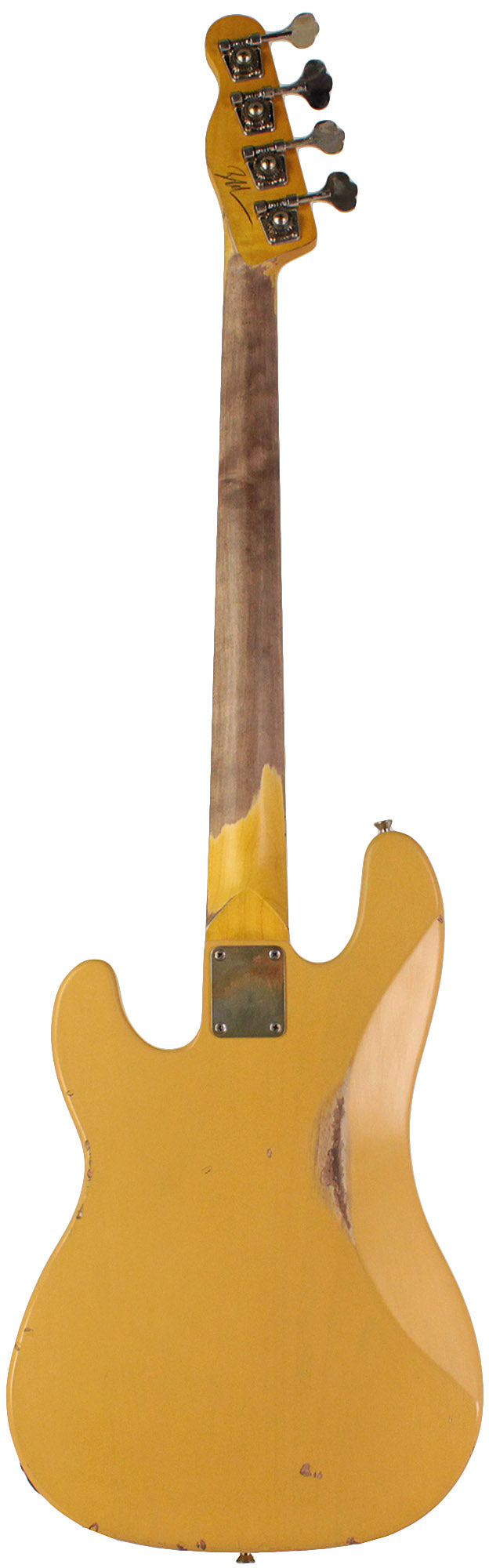 Nash PB-55 Bass Guitar, Butterscotch Blonde, Medium Aging