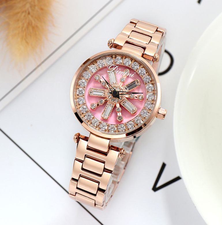 Fashion Trend Women's Rhinestone Steel Belt Watch