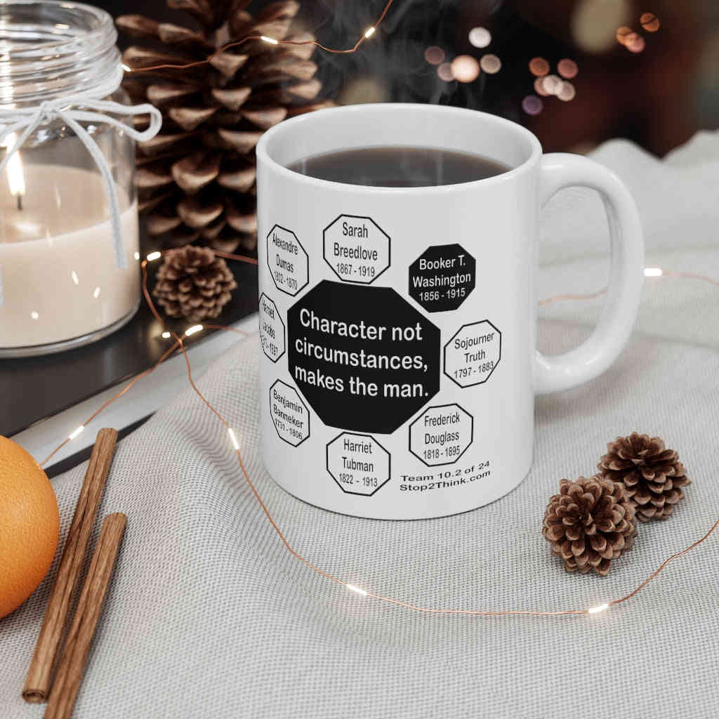 MW-10.2 - Booker T. Washington Inspirational Quote Ceramic Mug 11oz
