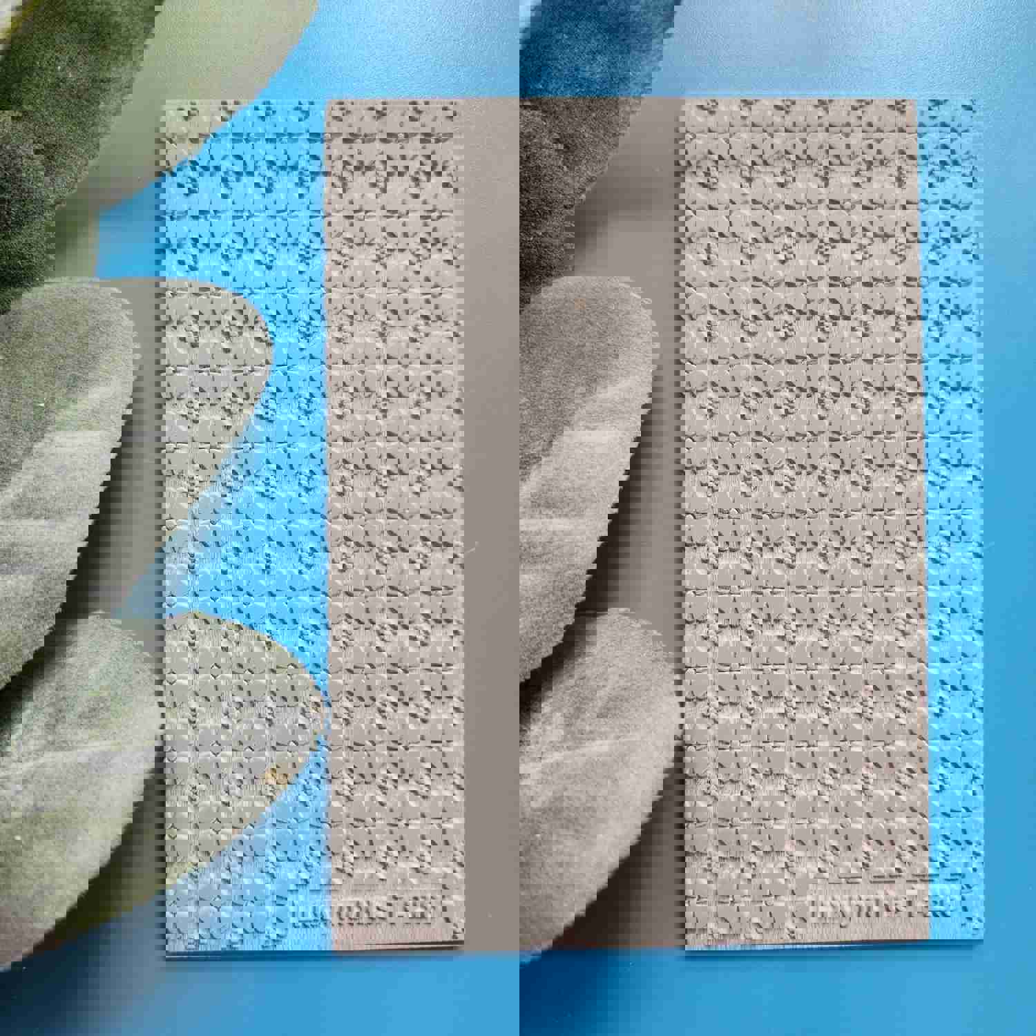 Polymer Clay Texture Tile - Flower Design Rubber Mat T-286 (7x10cm)