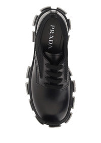 Monolith Brushed Rois Leather & Nylon Lace-up Shoes - Black