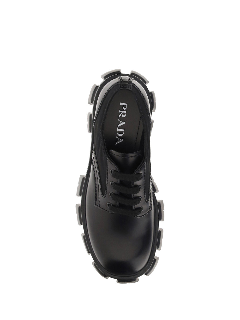 Monolith Brushed Rois Leather & Nylon Lace-up Shoes - Black