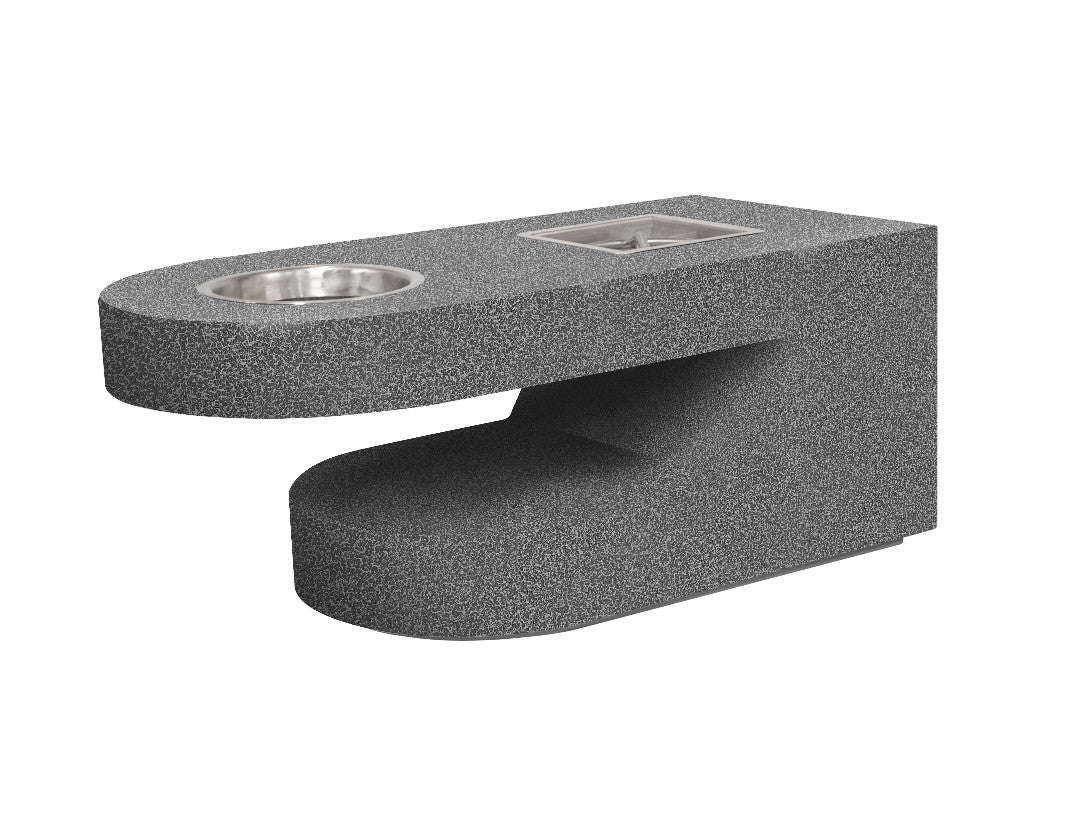 The Outdoor Plus 60 Rectangular Dana Fire Table - Powder Coated Metal
