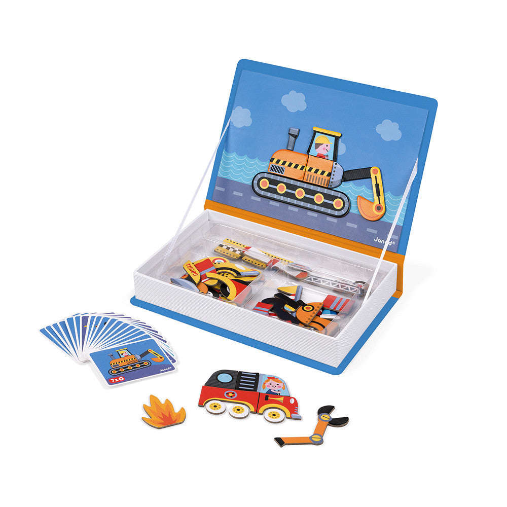 Racers Magnétibook - Magnetic Vehicle Creation Set for Kids