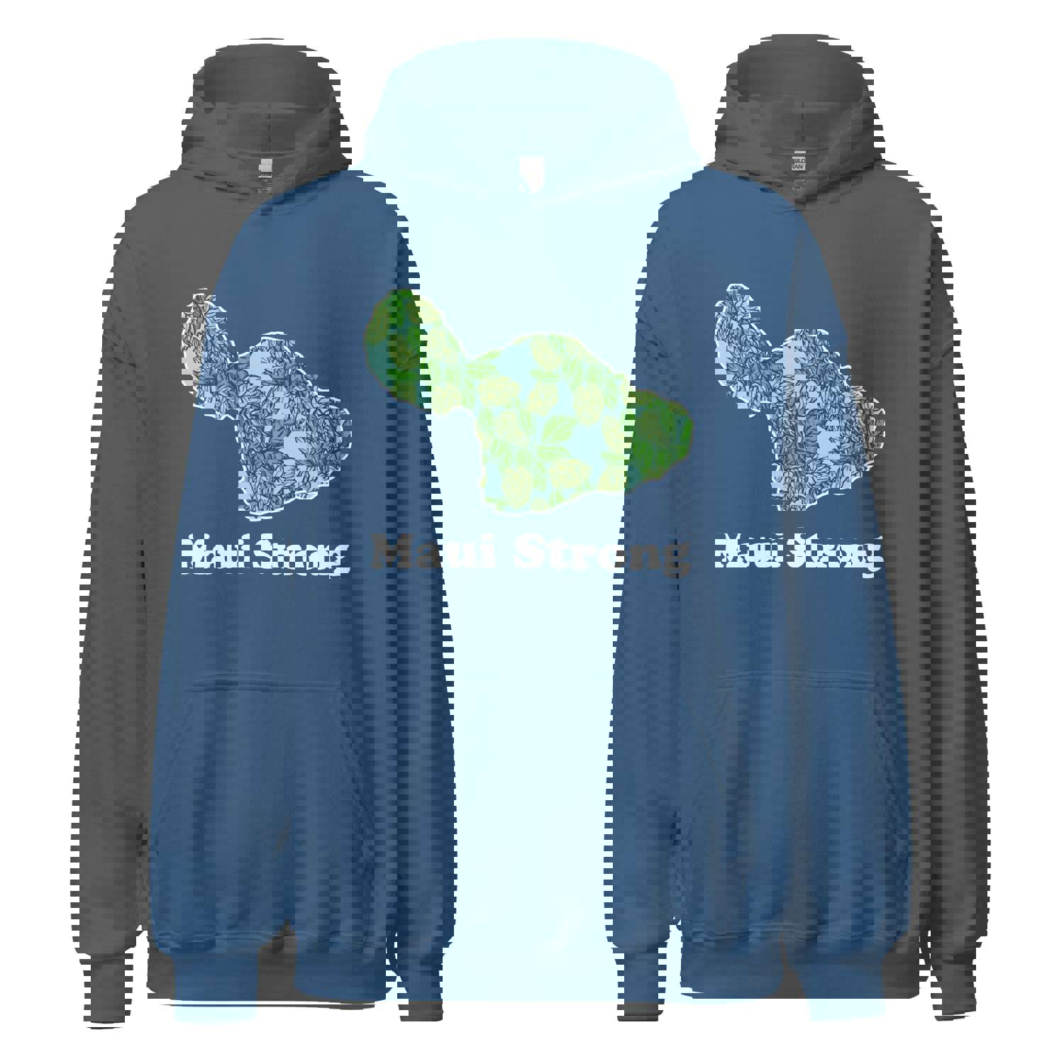 Maui Strong - White Ink - All-Gender Hoodie