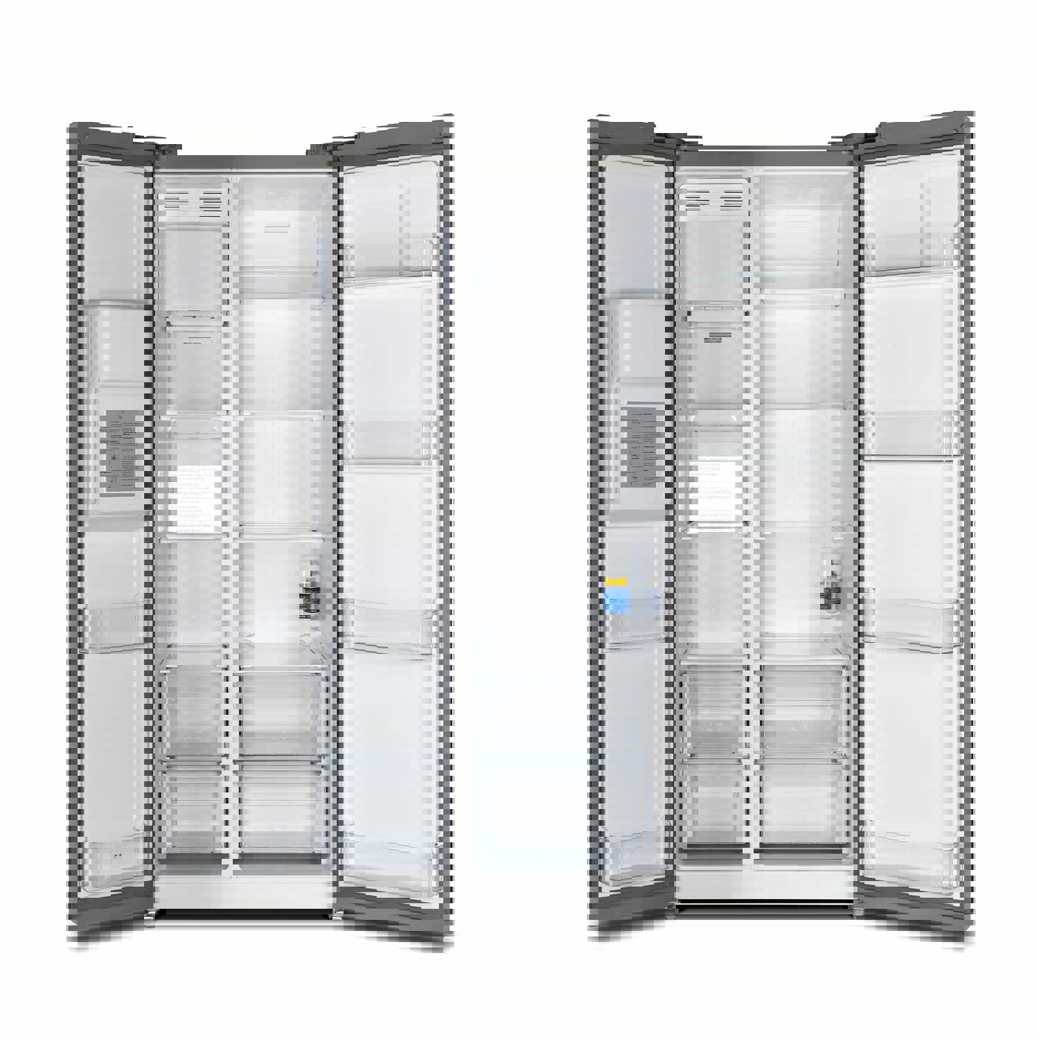 Forno Salerno 36 Side by Side 20 Cu.Ft Stainless Steel Refrigerator with Ice Maker and Grill Trim