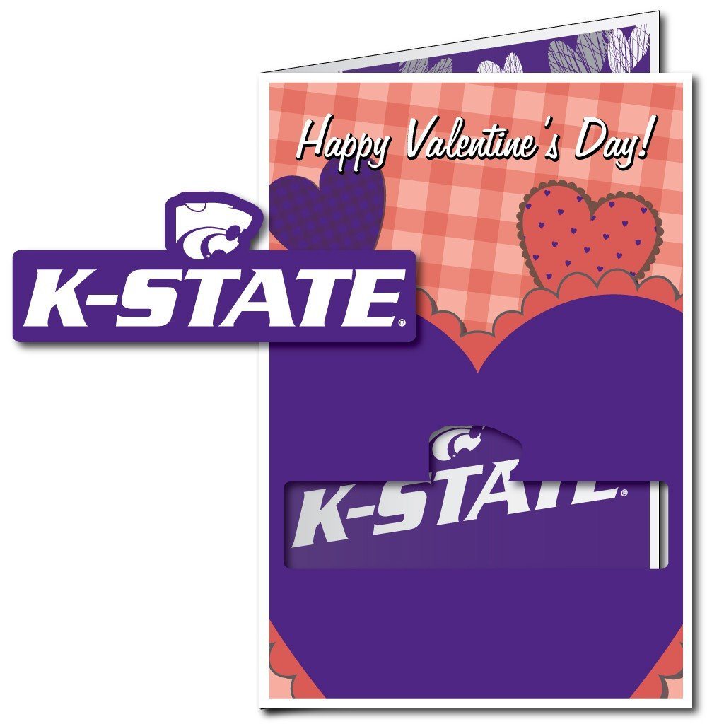 2x3 Huge Kansas State Valentines Day Card & Yard Sign