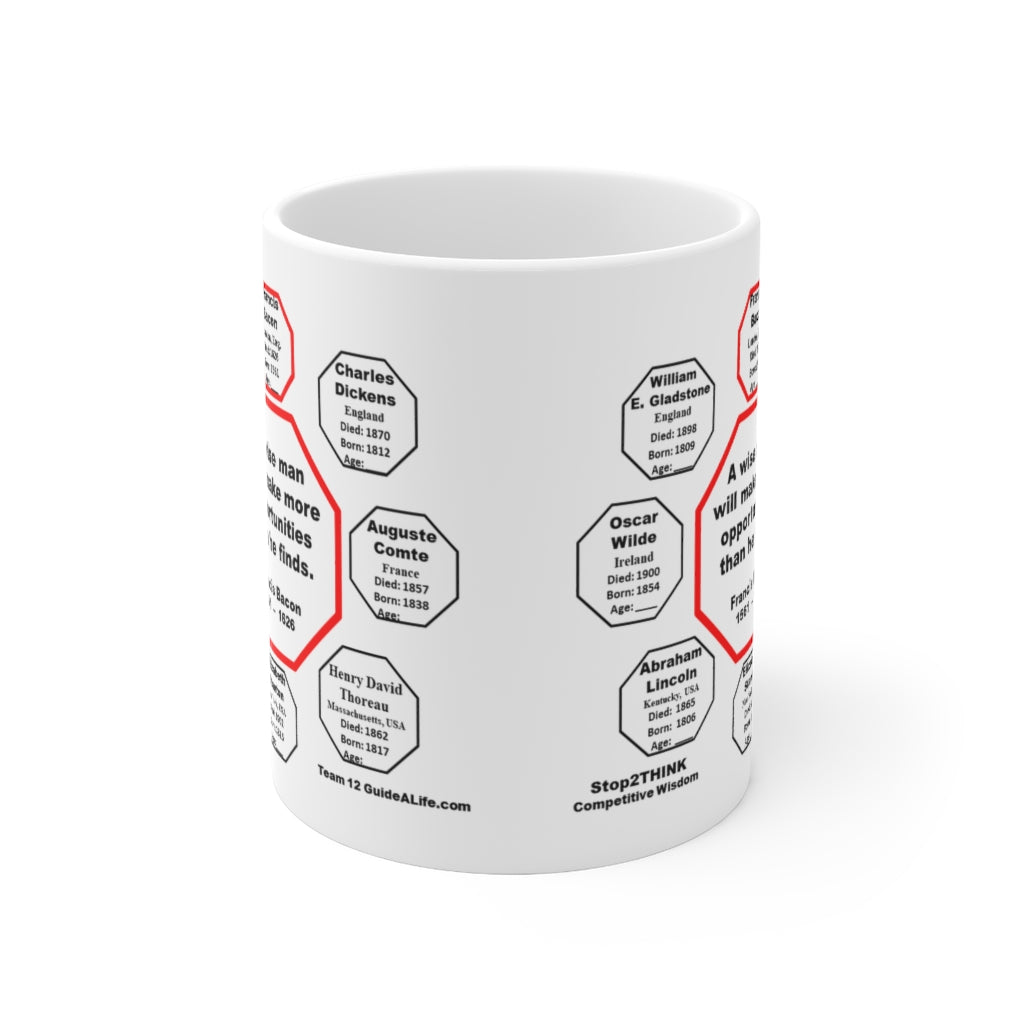 MW-12.1 - Francis Bacon Quote Ceramic Mug - 11oz