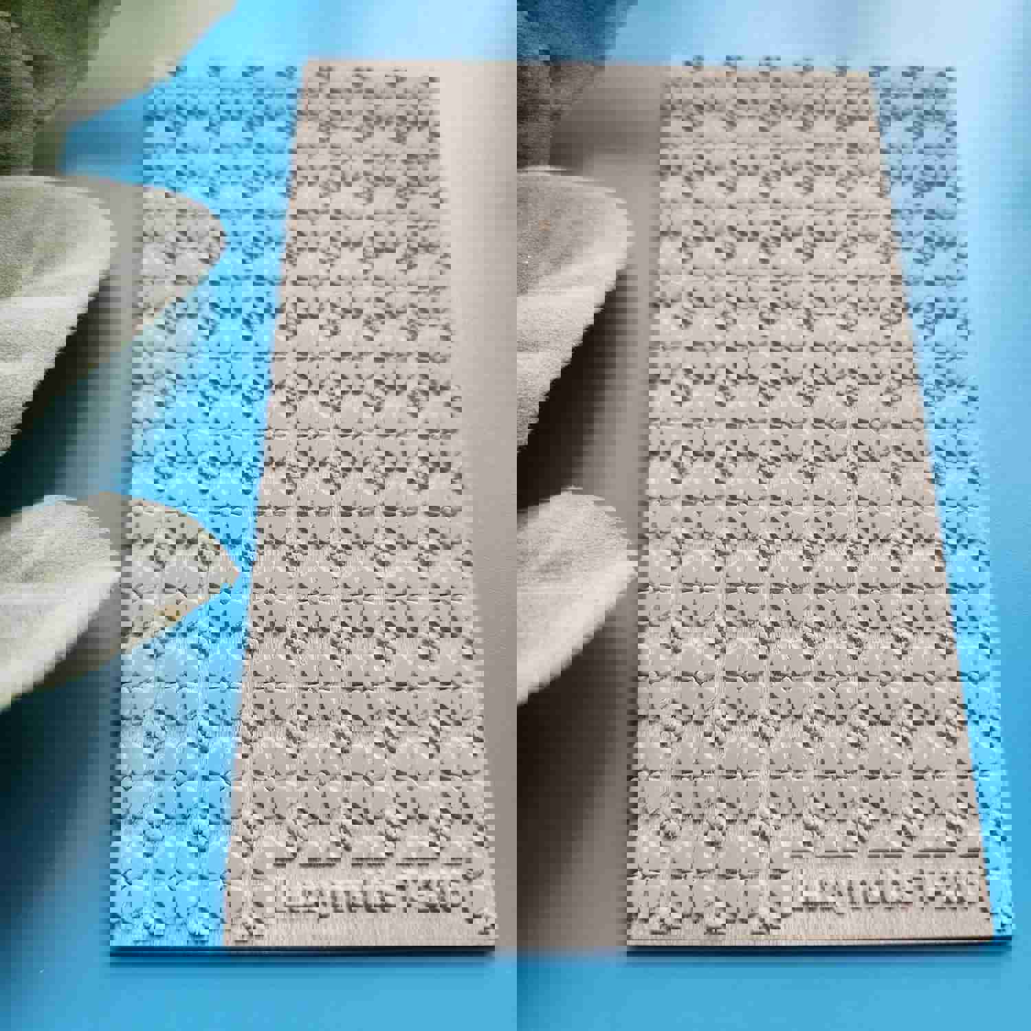 Polymer Clay Texture Tile - Flower Design Rubber Mat T-286 (7x10cm)