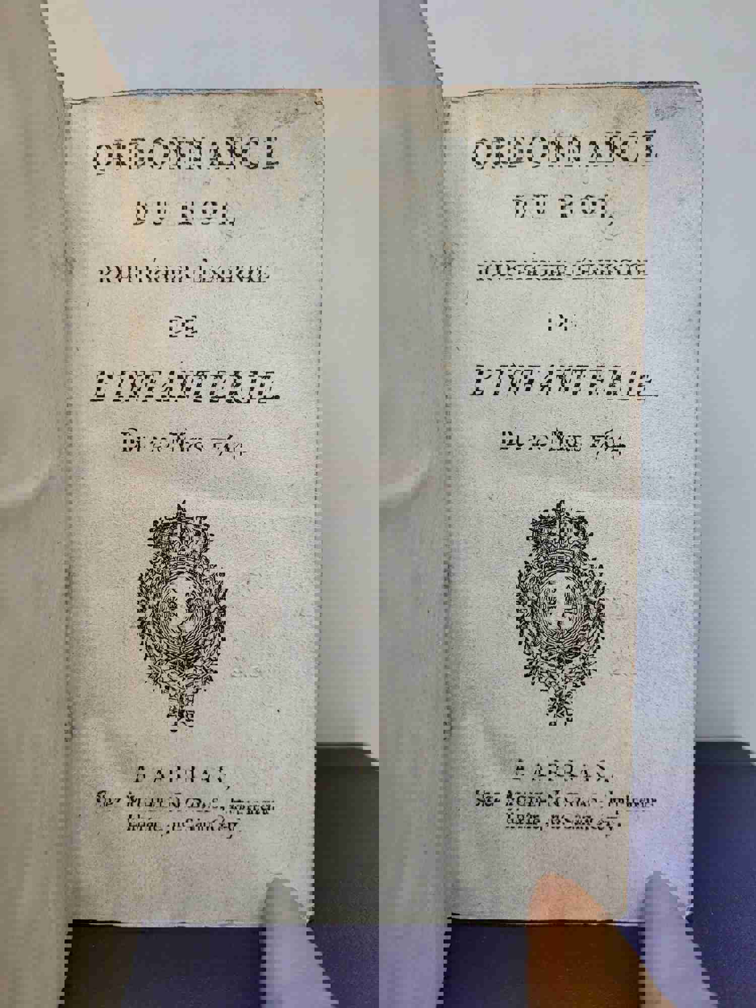 Ordonnance du Roi Pour Regler lExercice de lInfanterie du 20 mars 1764