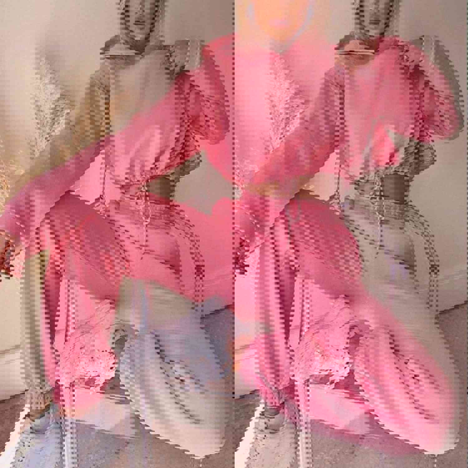 Women's 2-Piece Jogging Suits - Sexy Long Sleeve Hoodie & Tracksuit for Casual Fitness