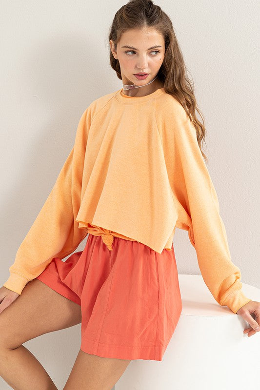 Laid Back Crop Sweatshirt - Casual Comfort with Modern Edge