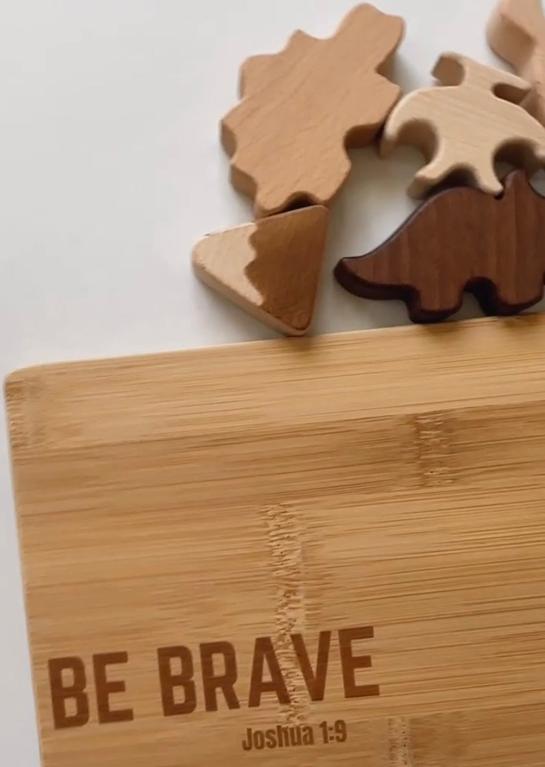 Dino Wooden Puzzle - Faith-Based Educational Toy