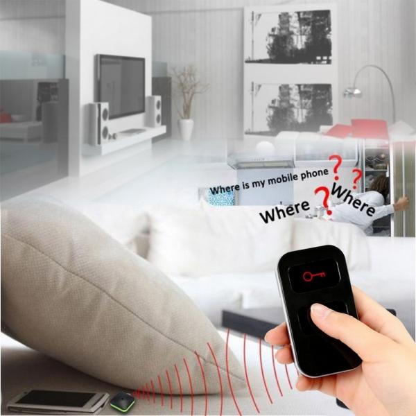 RF Wireless Anti-lost Electronic Key Finder Set with Remote Control Alarm Locator (1 Transmitter & 2 Receivers)