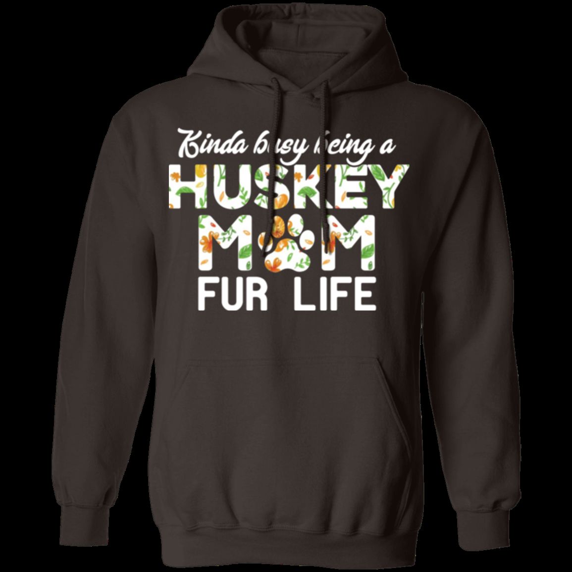 HUSKY MOM FUR LIFE LADIES Pullover Hoodie 8 oz