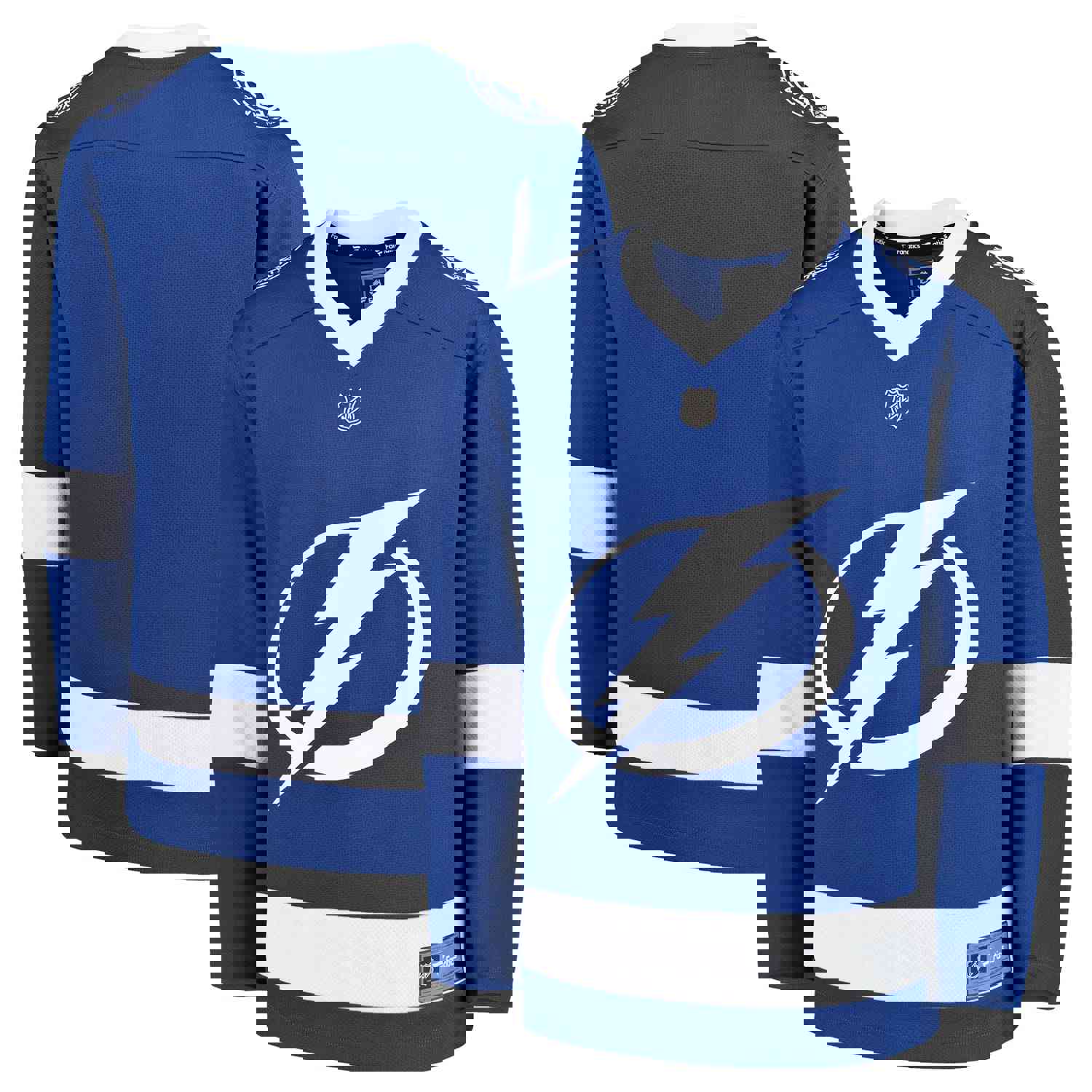 Tampa Bay Lightning Fanatics Branded Youth Home Replica Blank Jersey - Blue