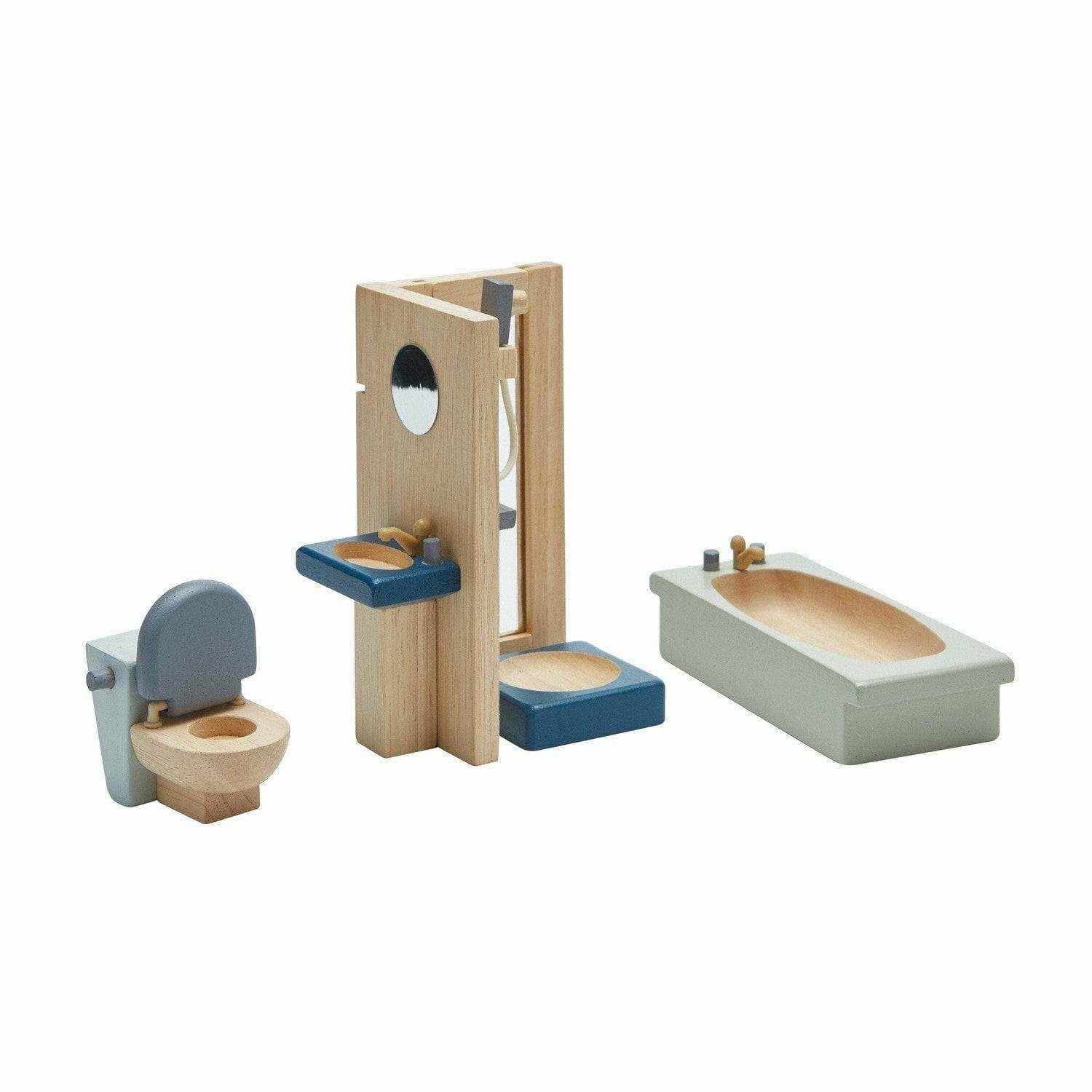 Plan Toys Bathroom - Orchard Wooden Dollhouse Furniture Set