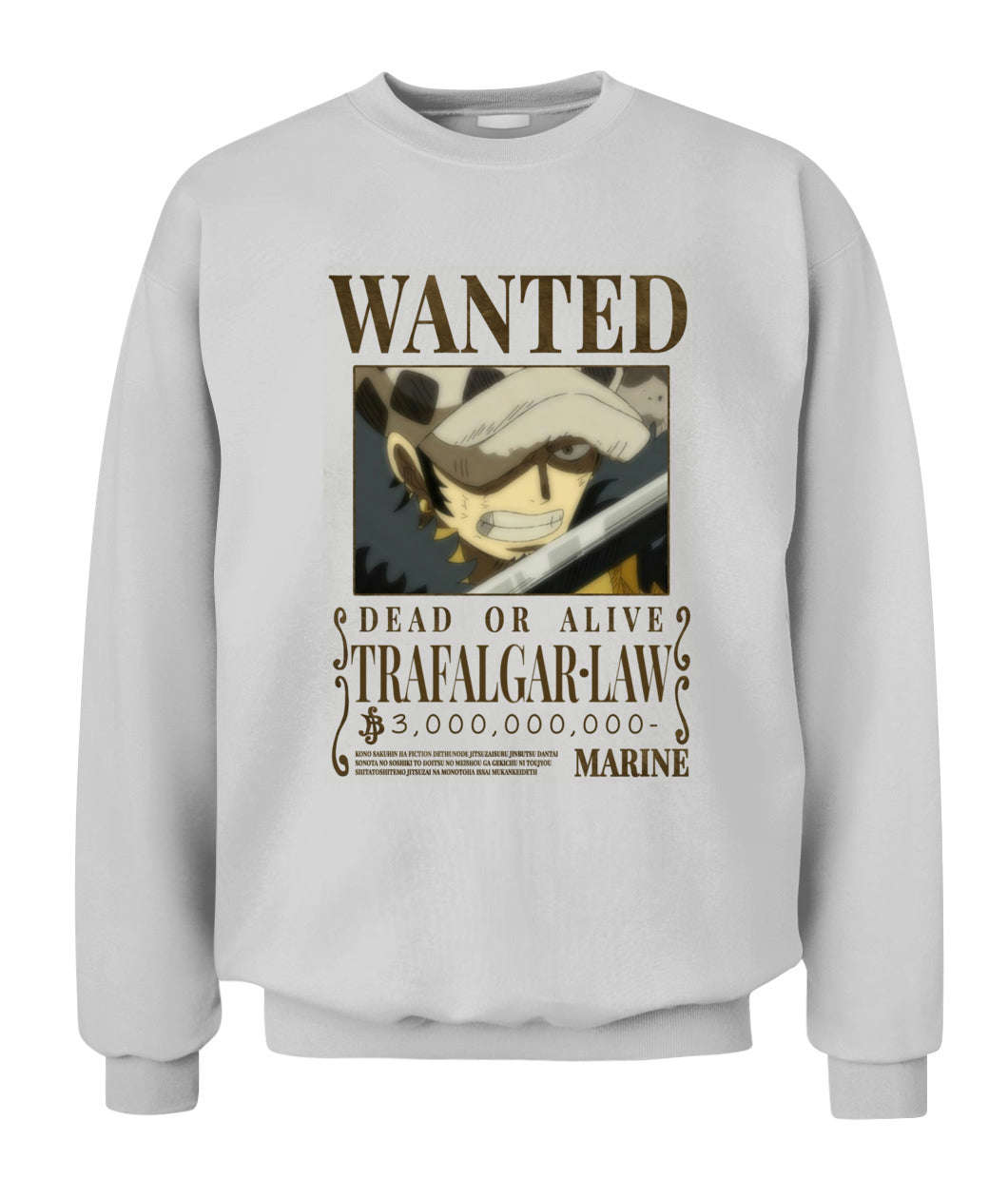 Trafalgar Law Wanted Custom Graphic Apparel - Unisex Cotton T-Shirt