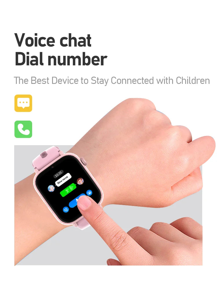 VALDUS 4G Kid Smartwatch with GPS, 670mAh Battery, 1.85" Large Screen