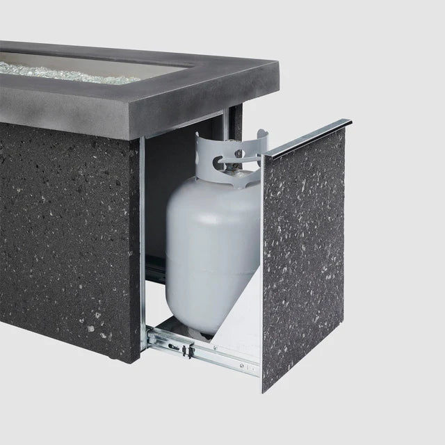 Outdoor Greatroom Company Gray Key Largo Linear Gas Fire Pit Table