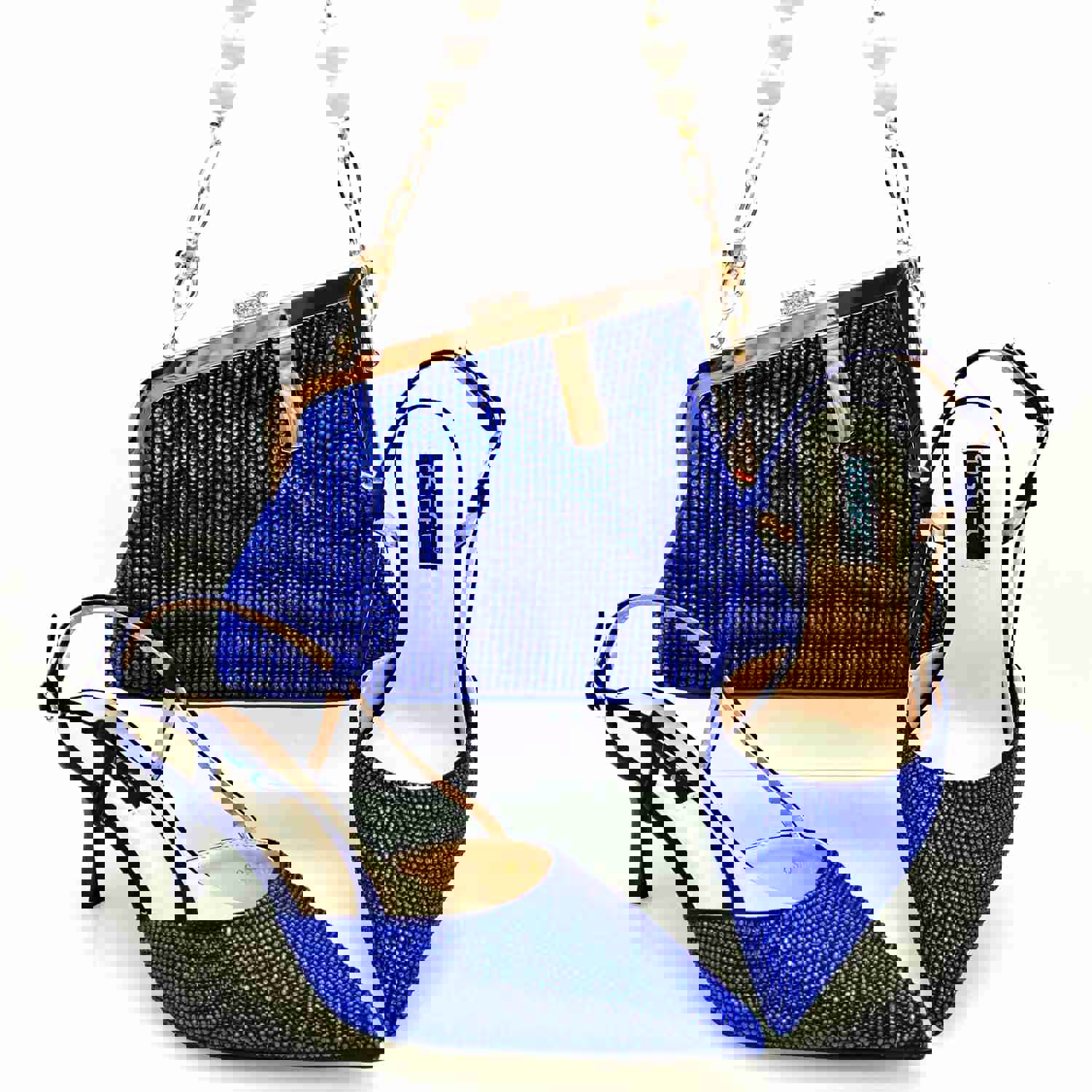 QSGFC 2023 Italian Design Fashion Shoulder Bag with High Heels