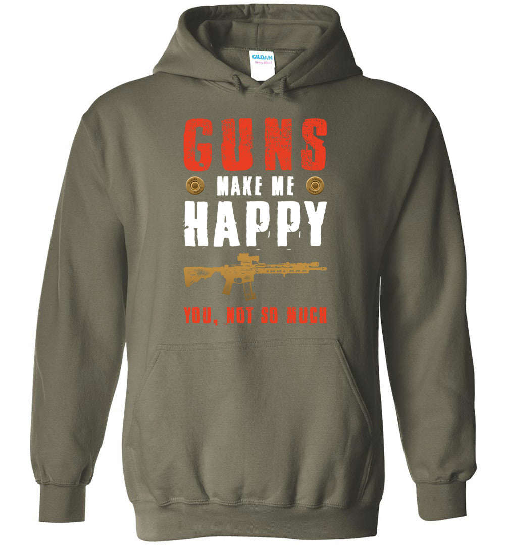 Guns Make Me Happy... Mens Hoodie