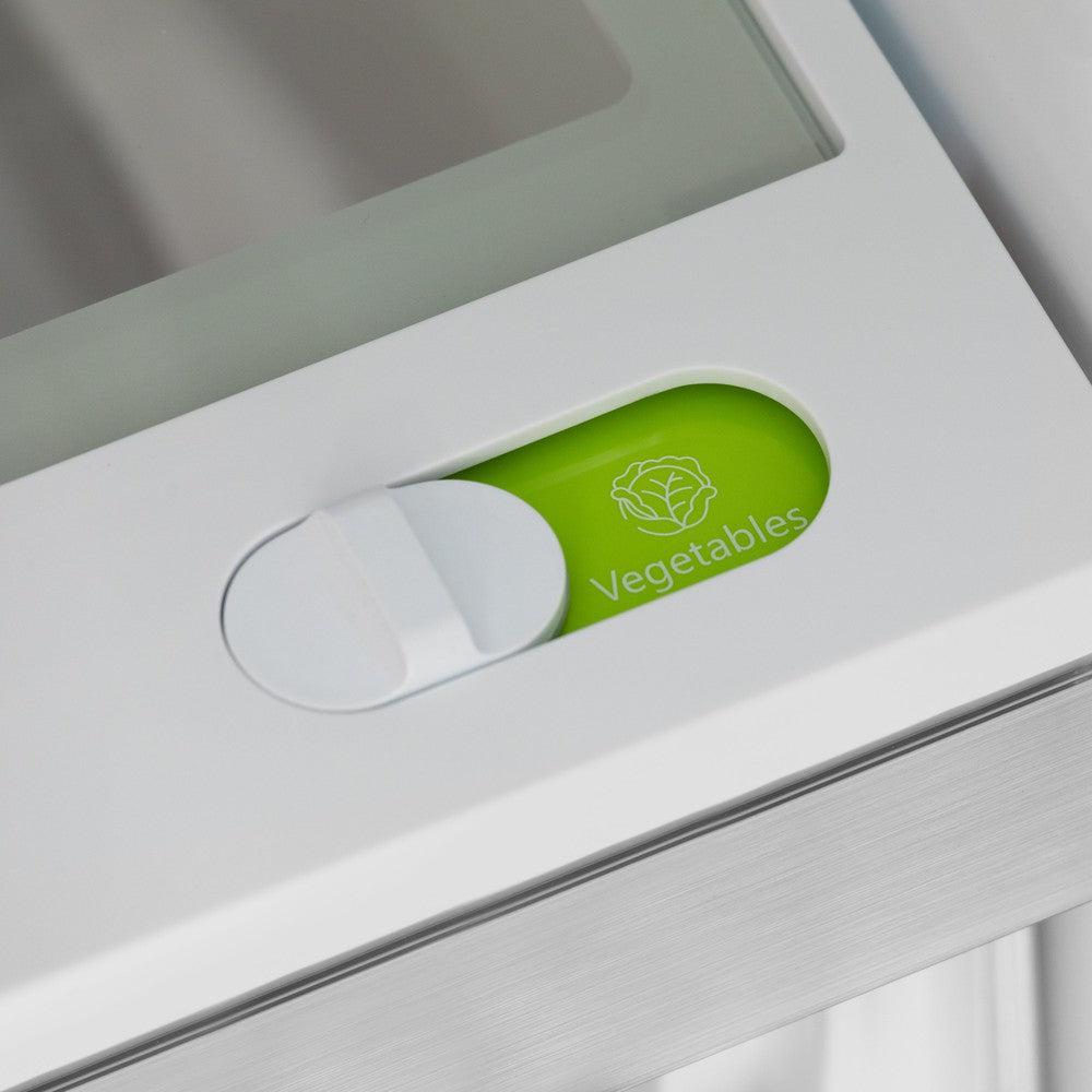 ZLINE Autograph Edition 36 in. French Door Refrigerator with Ice Maker - Fingerprint Resistant Black Stainless Steel & Polished Gold Accents