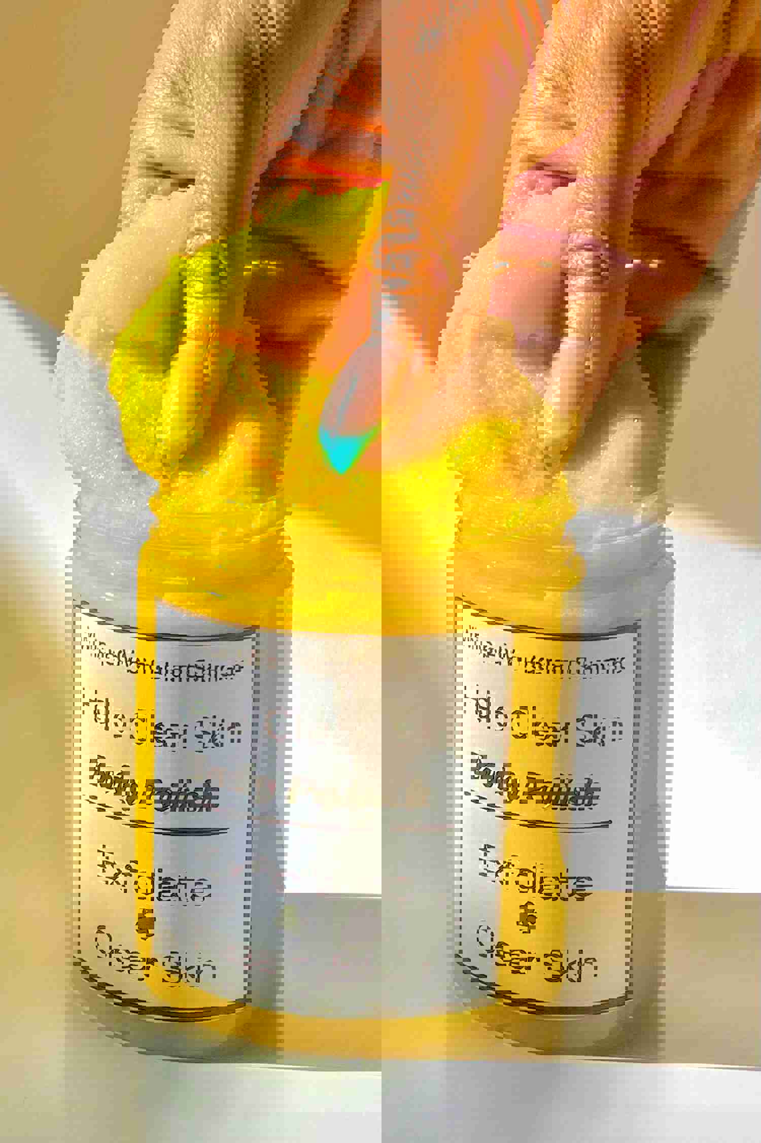 Hello Clear Skin Turmeric Body Polish - Natural Brightening & Dark Mark Removal Skincare
