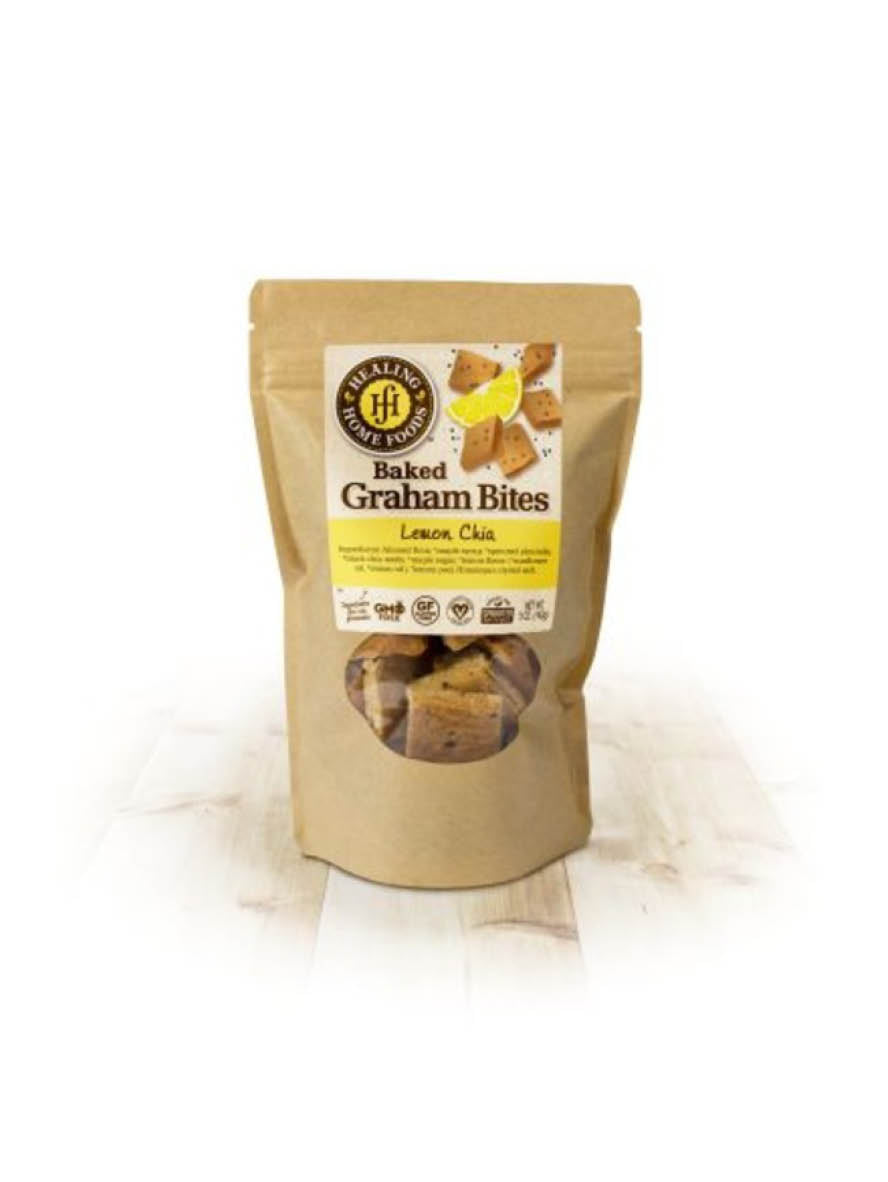 Baked Lemon Chia Graham Bites by Healing Home Foods