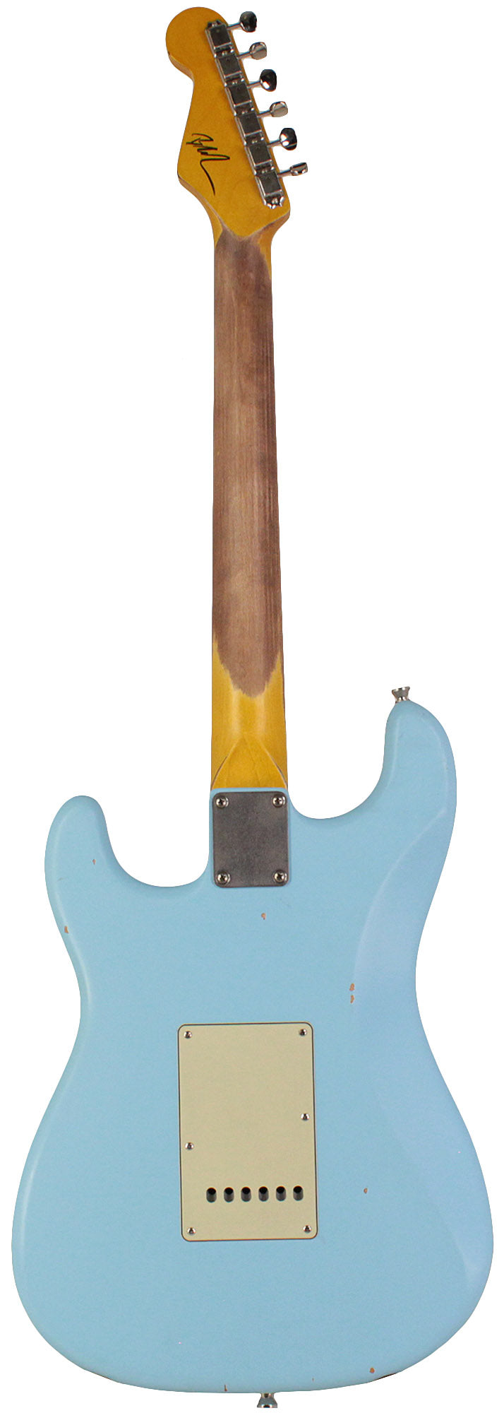 Nash S-63 Guitar, Sonic Blue, Light Aging - Vintage Strat Model with Modern Features