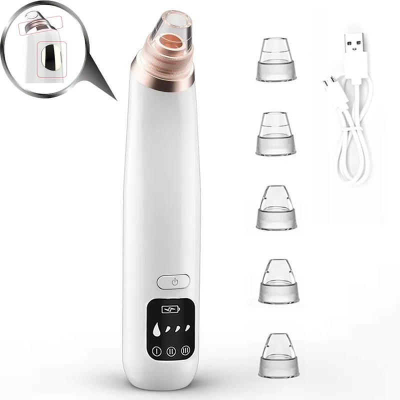 Electric Blackhead Remover Pore Cleaner Vacuum with 3 Temperature Levels