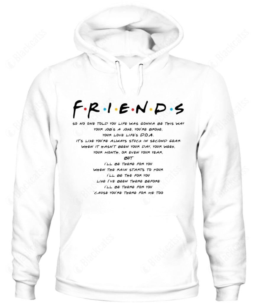Friends Intro Song Lyrics Custom Graphic Apparel