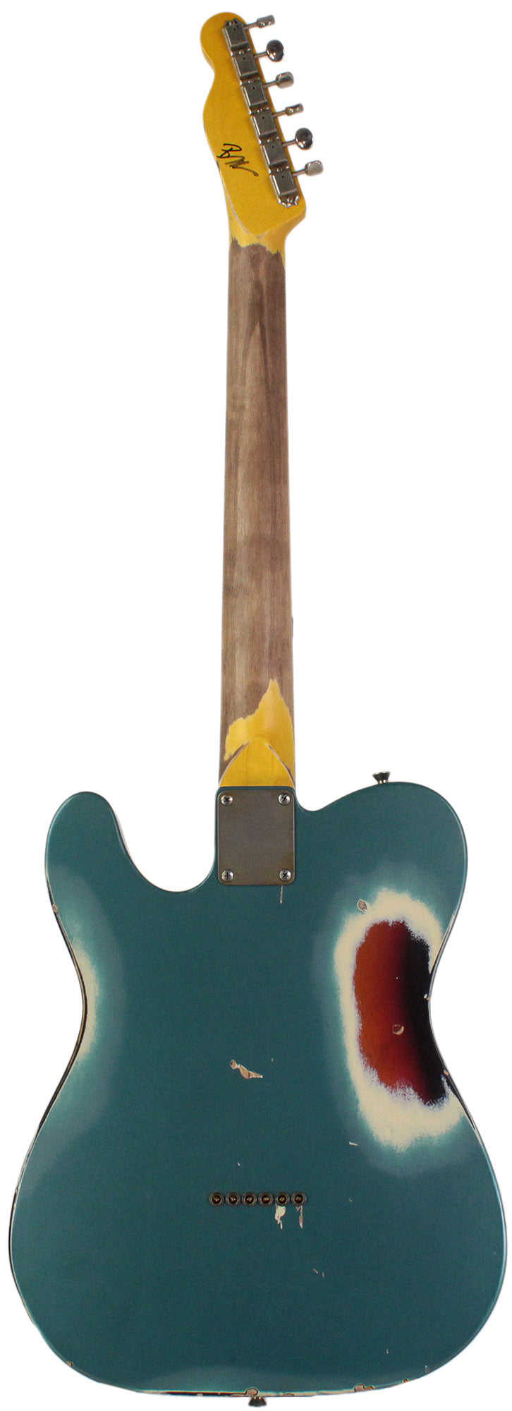 Nash T-3HB Guitar with Lollar Imperials, Ocean Turquoise over 3 Tone, Heavy Aging