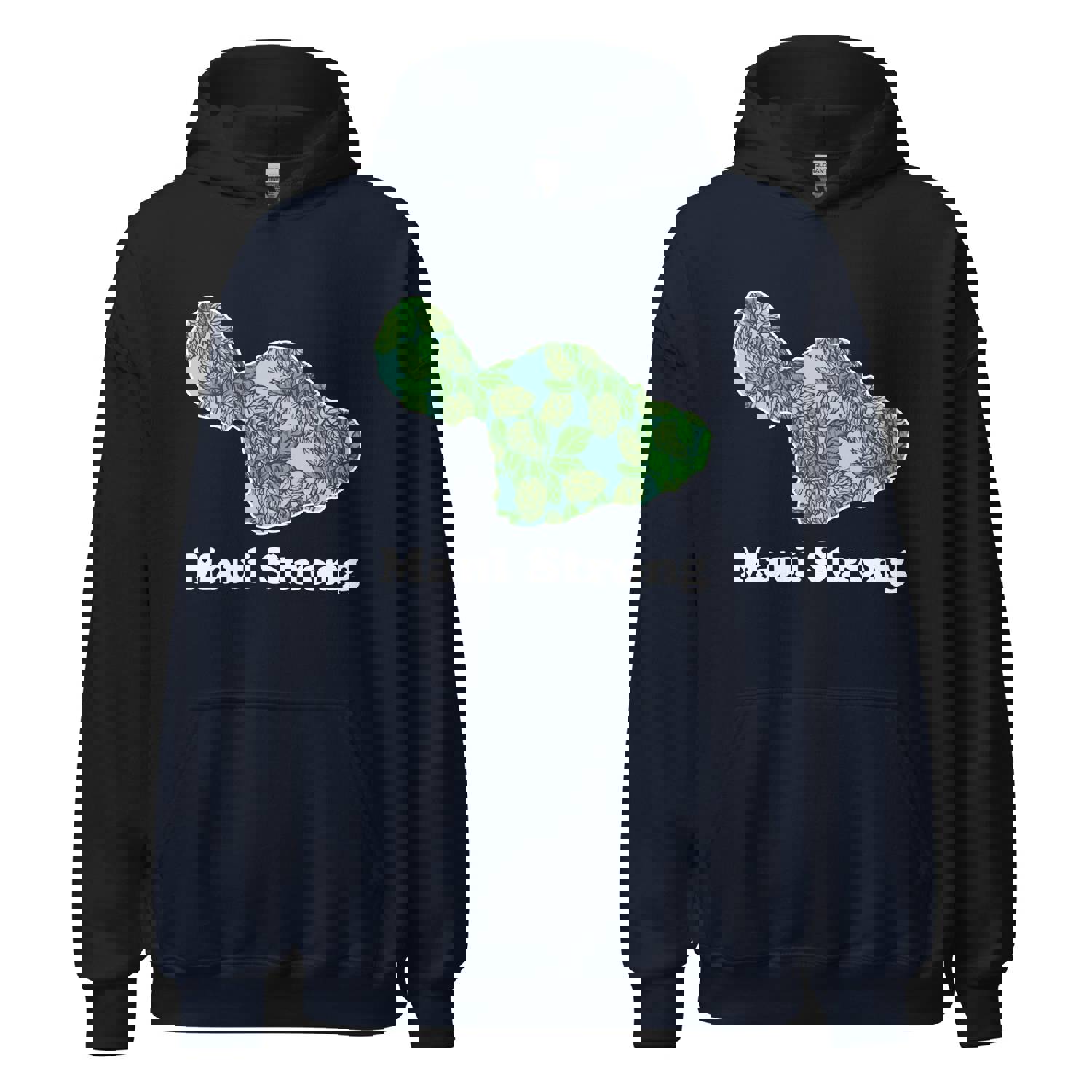 Maui Strong - White Ink - All-Gender Hoodie