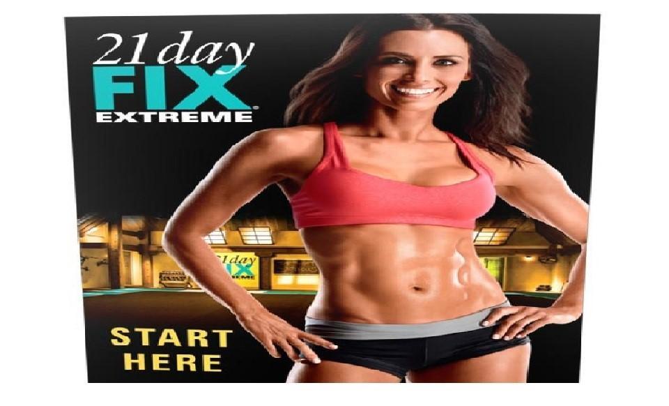 21 Day Fix Extreme Workout Program Deluxe Kit Complete Fitness 4 DVD Set
